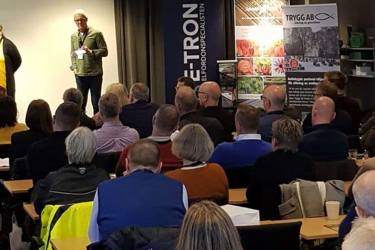 E-TRON samarbetar med Föreningen Sveriges Kyrkogårdschefer