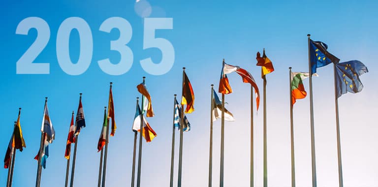 Alla nya bilar och skåpbilar som registreras i Europa ska vara utsläppsfria senast 2035