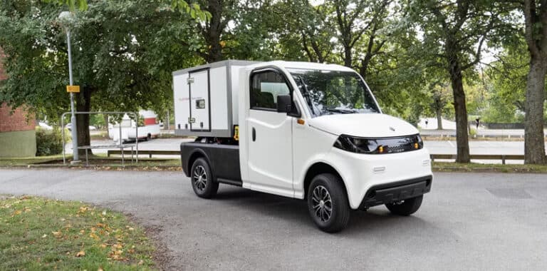 Pilotcar P-1000 – eldrivet arbetsfordon tar steget in på den svenska marknaden