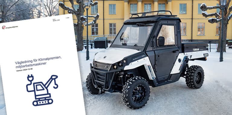 Ansök om klimatpremie för miljöarbetsmaskiner – så funkar det