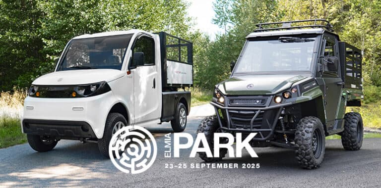 Vi ställer ut på Elmia Park 2025 – provkör våra eldrivna arbetsfordon