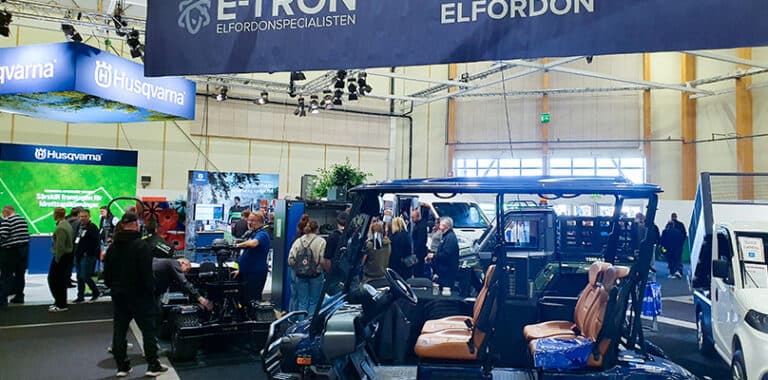 Rekord på Elmia Park – över 100 provkörningar och stort intresse för eldrivna arbetsfordon