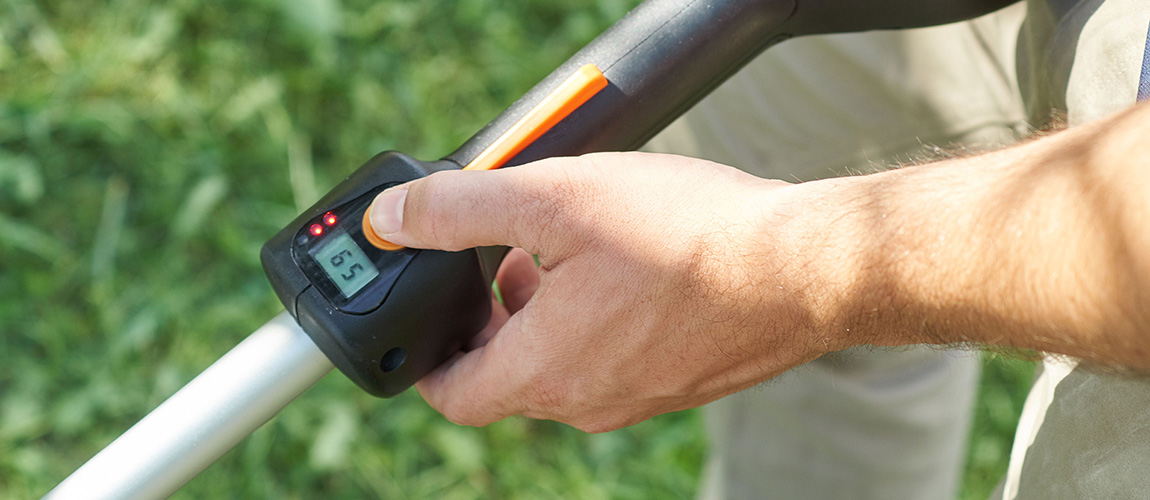 Pellenc Display med batterikapacitet
