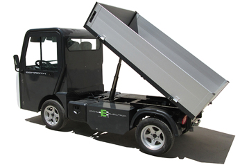 Eldrivet arbetsfordon Comart T-Truck med flak 2